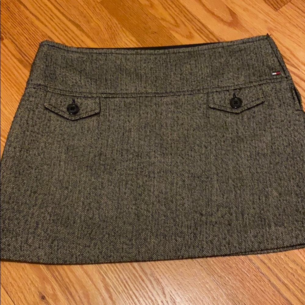 Houndstooth mini skirt